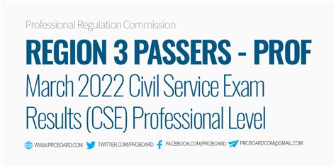 civil service region 3|Region 3 Passers: March 13, 2022 Civil service exam CSE.